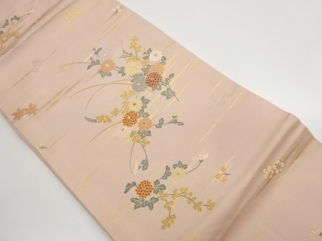 JAPANESE NAGOYA OBI / WOVEN KIKU